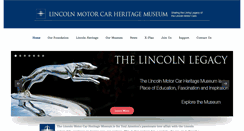 Desktop Screenshot of lincolncarmuseum.org